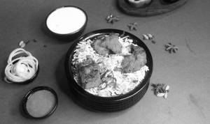 Chicken Tikka Biryani With Raita