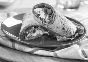 Mushroom Kathi Roll