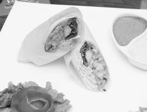 Double Chicken Rumali Shawarma
