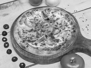 Onion And Tomato Pizza