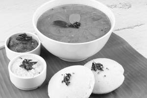 Idli With Chutney  & Sambar