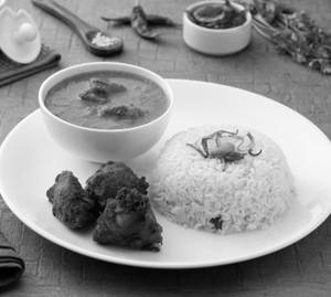 Ghee Rice + Kebab + Gravy