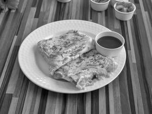 Cheese Bread Omelette