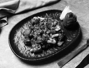 Diced Chicken Assorted Pepper And Ginger Chilly