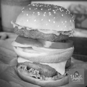 Double Paneer Smoked House Burger