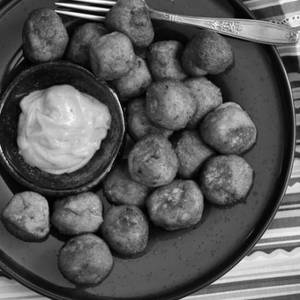 Chilli Garlic Potato Shots