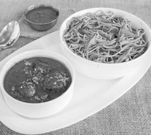 Noodles with Manchurian Gravy [ Serces 1]
