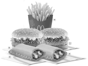 McVeggie/McChicken(Any Two)+1 Medium Fries+2 McPuff