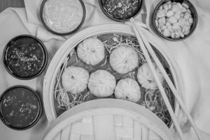 Corn And Bokchoy Dimsum