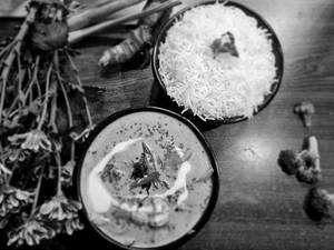 Thai Green Curry With Steam Rice