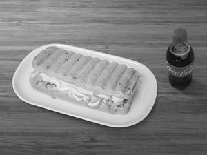 Cheese Slice Marine Burger + Colddrink 250 ML