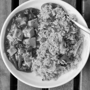 Veg Fried Rice With Paneer Chilli
