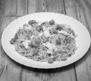 Egg-Chicken Fried Rice