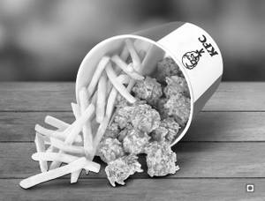 Chicken Popcorn & French Fries Bucket