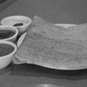 Rava Coconut Plain Dosa