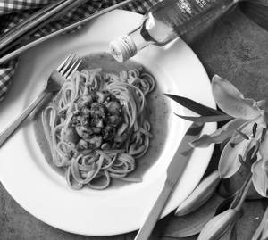 Linguine In Truffle & Mushroom Alfredo