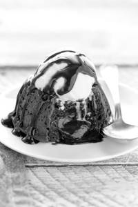 Lava Cake(With Vanilla Icecream & Chocolate Sauce)