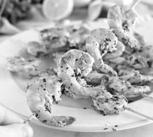 Lemon Garlic Grilled Prawns