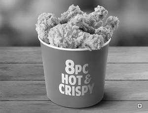8 pcs Hot & Crispy Chicken