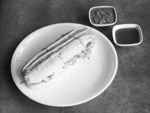 Paneer Tandoori Hotdog