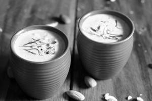 Badam shake with honey and sattu shake