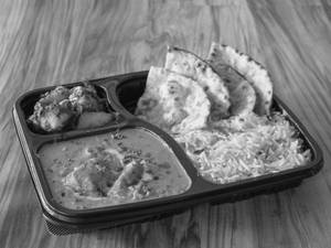Soya Chaap Makhani with Jeera Aloo Meal