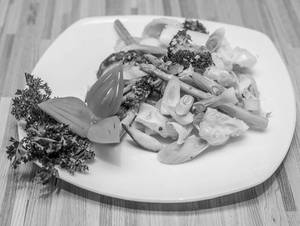 Stir Fried Exotic Greens