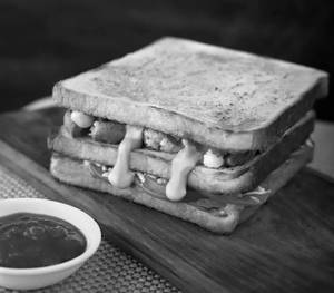 Chilli cheese club sandwich