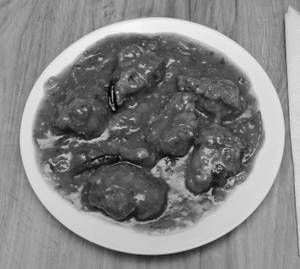 Chicken In Schezwan Sauce[gravy]   Boneless
