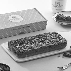Eggless Caramel pecan brownie loaf