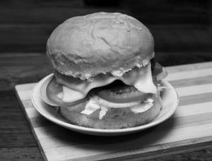 Veg Burger With Fries