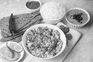 Paneer Bhurji With Dal Tadka Meal [Serves 2-3]