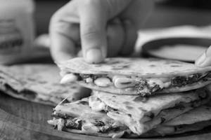 Spinach Corn And Cottage Cheese Quesadilla