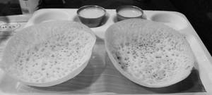 Appam + Coconut Milk