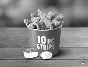 10 strips & 2 Dips Bucket