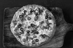 A Miracle Mushroom Delight Pizza with maida 