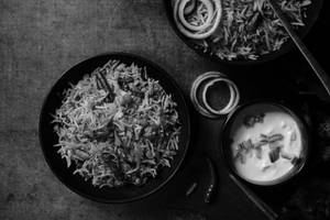 Veg Dum Biryani (served With Raita)