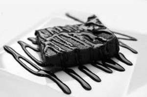 Brownie With Chocolate Sauce