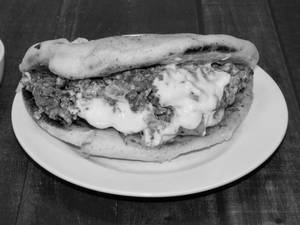 Cheese Chicken Kuboos Shawarma