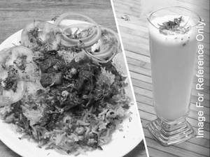 Veg Paneer Biryani + Buttermilk
