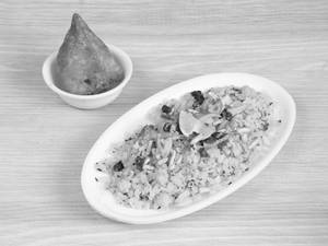 2 Poha + 2 Samosa