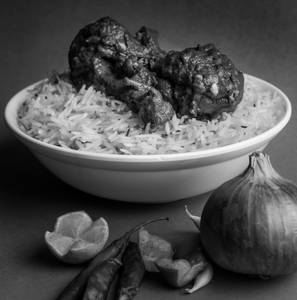 Pachimirchi Kodi Pulao [serves 1-2]