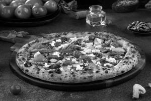 Sourdough Mixed Vegetables Crumbled Feta Pizza (No Onion - No Garlic )