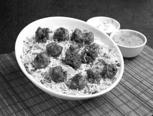 Prawns biryani