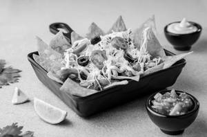 CHEESE AND SALSA NACHOS