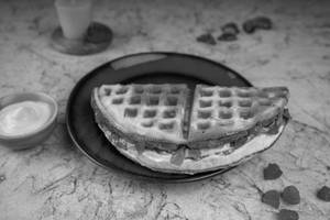 Strawberry Cream Waffle Sandwich