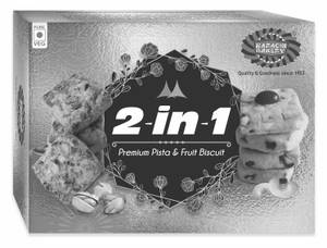 2 In 1 Fruit And Premium Pista Biscuits [400 Grams]
