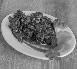 Chilli Chicken Dry 6 pcs boneless