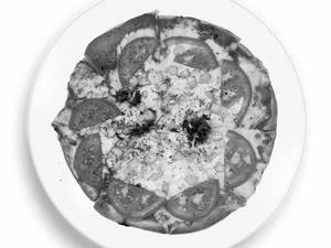 American Golden Corn Red Tomato Pizza