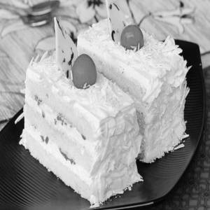 White Forest Pastry (eggless)
